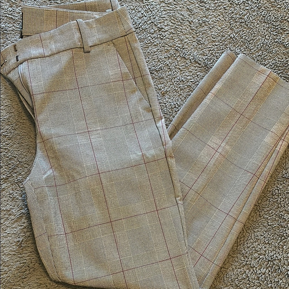 J. Crew Gray and Maroon Ruby Pant